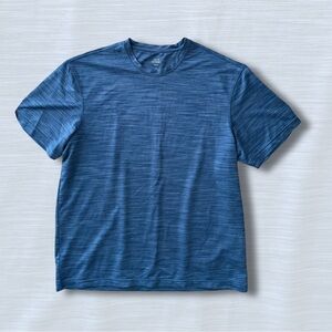 Haggar Men's Heathered Blue Short Sleeve Tee